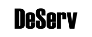 Logotipo na cor cinza da empresa DeServ