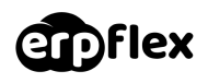 Logotipo na cor cinza da empresa ERP Flex